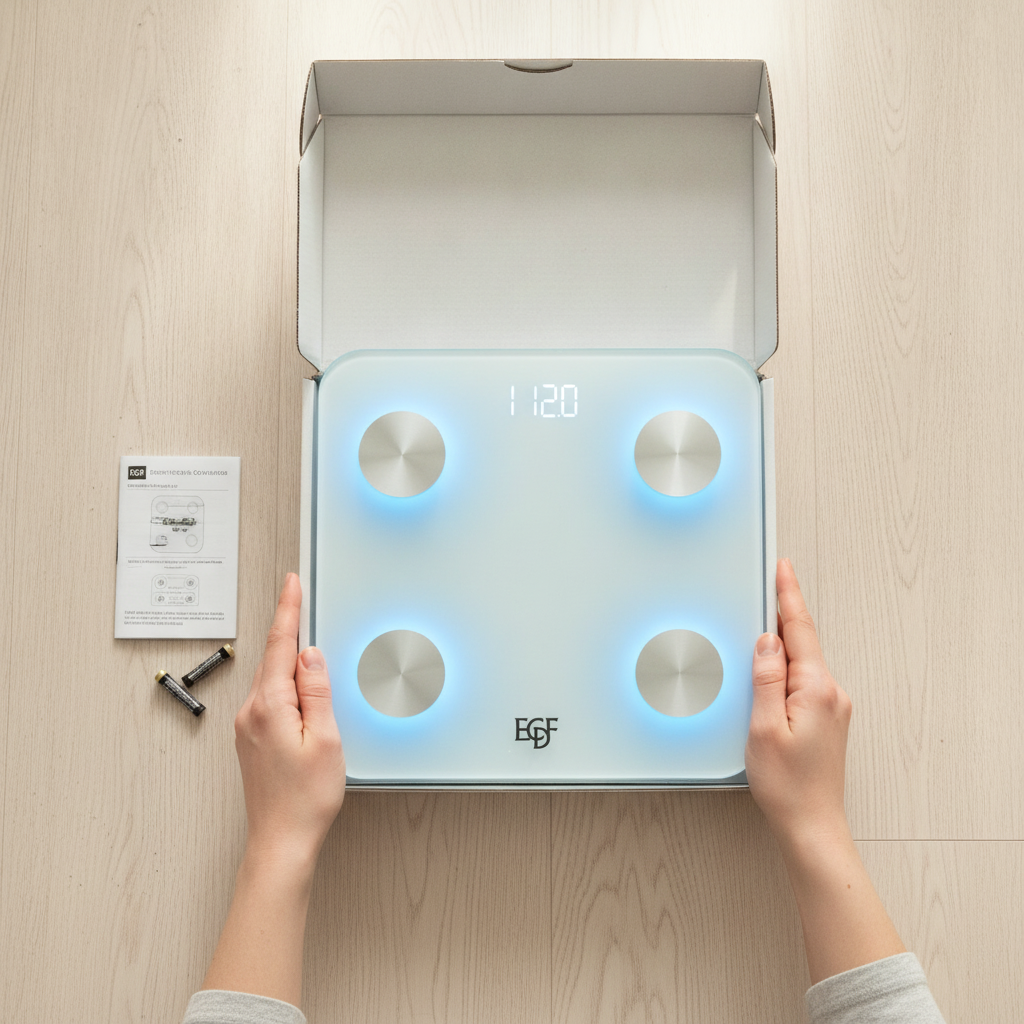 7-Color Glowing Bluetooth Smart Body Fat Scale