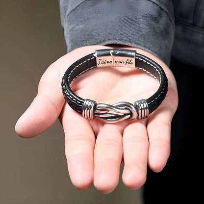 À MON FILS - BRACELET EN CUIR