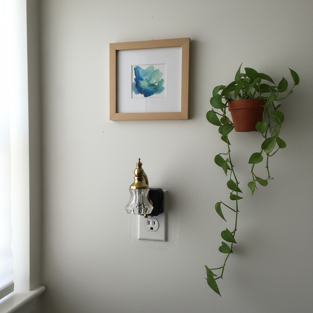 Vintage Flower Plug-In Night Light — Dusk-to-Dawn Sensor