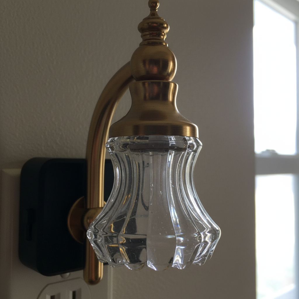 Vintage Flower Plug-In Night Light — Dusk-to-Dawn Sensor