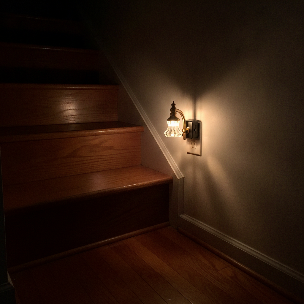 Vintage Flower Plug-In Night Light — Dusk-to-Dawn Sensor