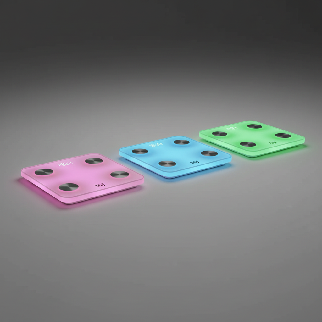 7-Color Glowing Bluetooth Smart Body Fat Scale