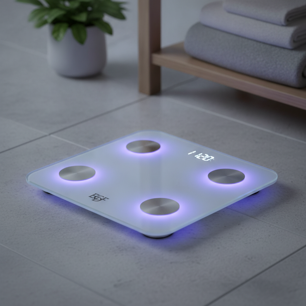 7-Color Glowing Bluetooth Smart Body Fat Scale