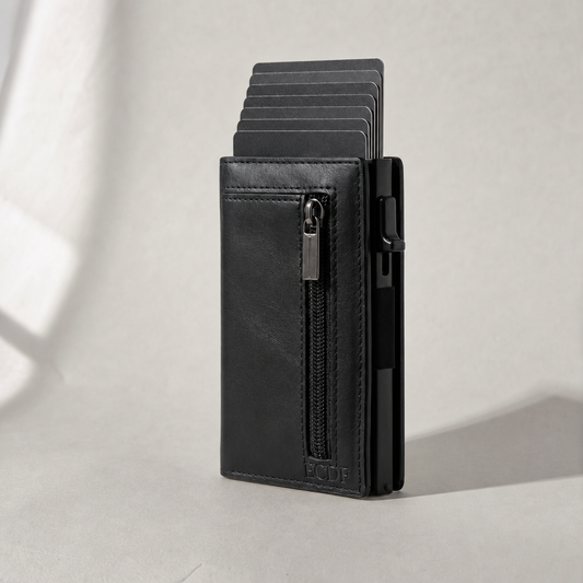 ECDF Smart Wallet 2.0 — Pop-Up Card Holder with Zip Coin Pocket