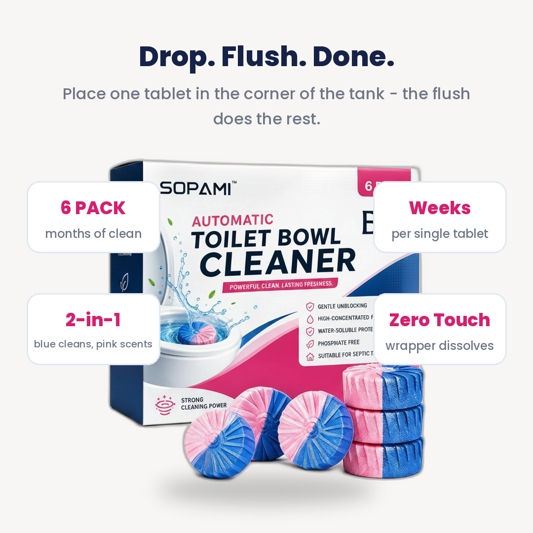 Dual-Color Automatic Toilet Bowl Cleaner Tablets